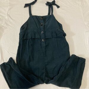Zara baby navy blue corduroy jumpsuit in size 18-24